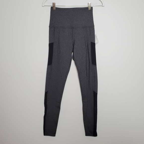 Beyond Yoga Pants - BEYOND YOGA • Charcoal Dark Gray Mesh Behavior High Waist Legging NEW Sz S